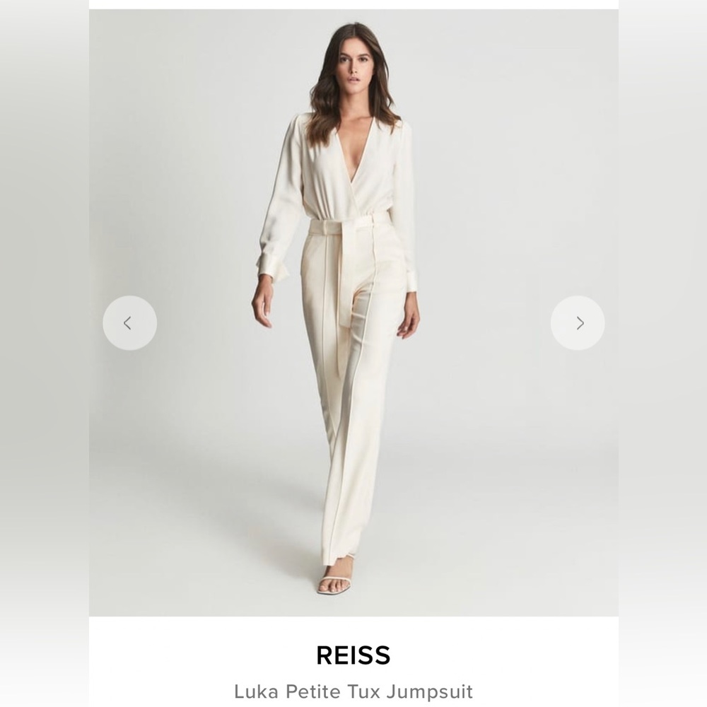 ISO REISS LUKA TUX JUMPSUIT IN IVORY US 6 or 8